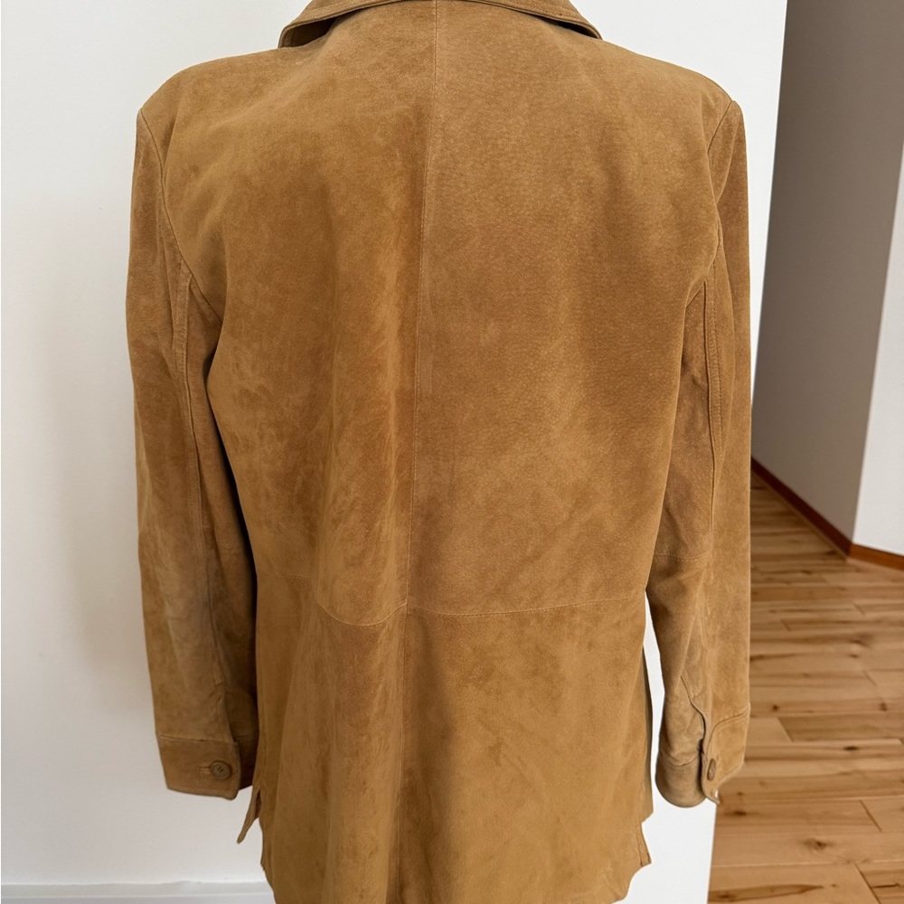 Suede tan/wheat/caramel jacket, vintage Cherokee - Picture 3 of 7